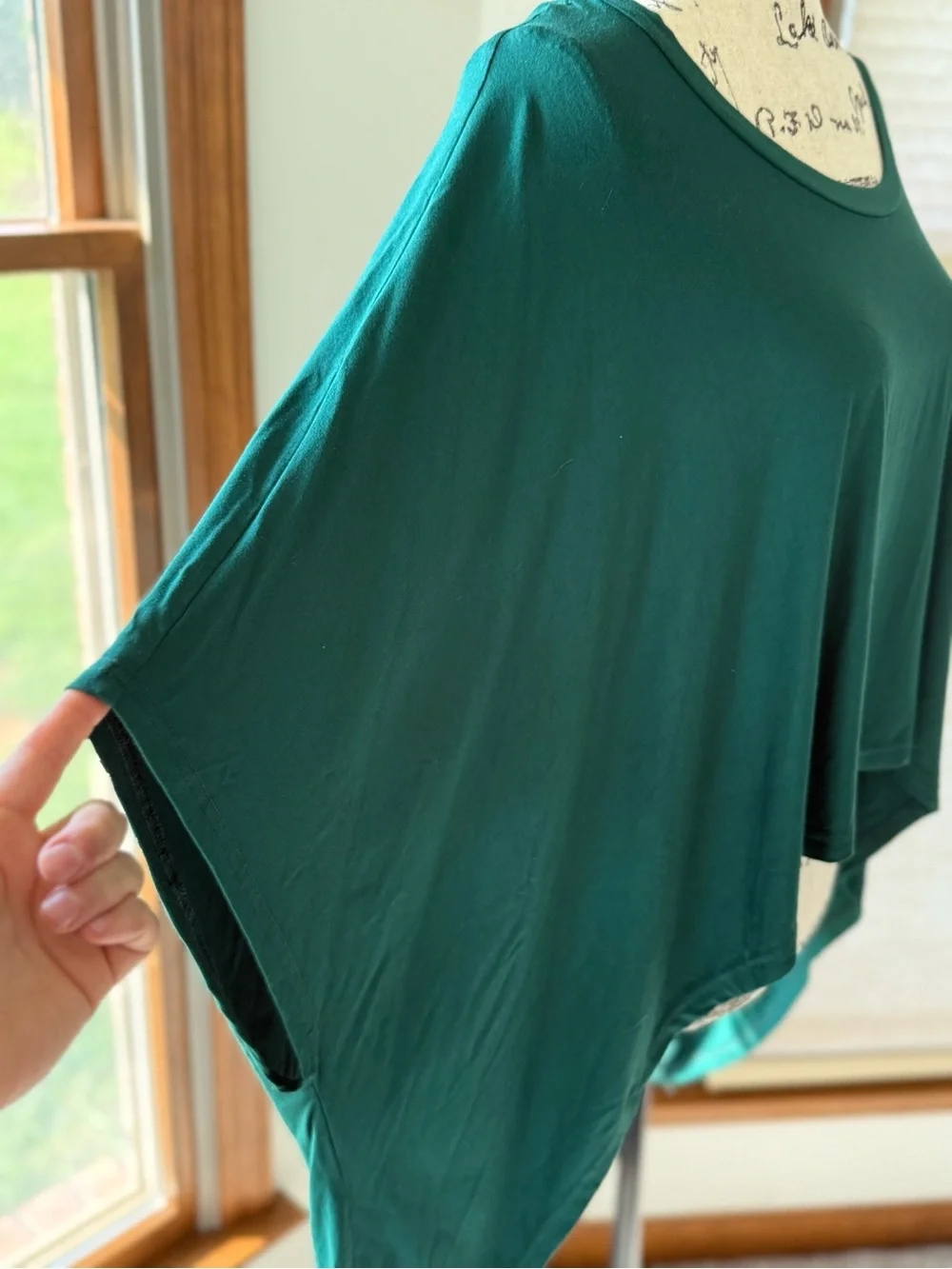 Killstar Emerald Green Asymmetric Draped Cropped Top